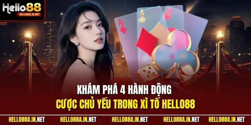 Khám phá 4 hành động cược chủ yếu trong xì tố HELLO88
